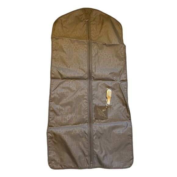 Diane Von Furstenberg Garment Suit Bag Luggage Canvas Suede Wardrobe DVF Travel - Picture 8 of 16